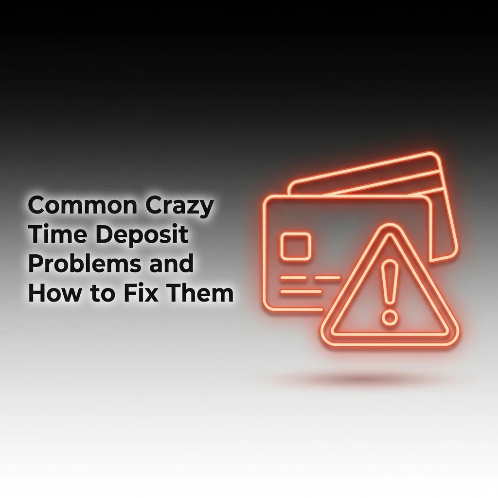 Crazy Time deposit problems and solutions including declined transactions, verification issues, and minimum deposit limits