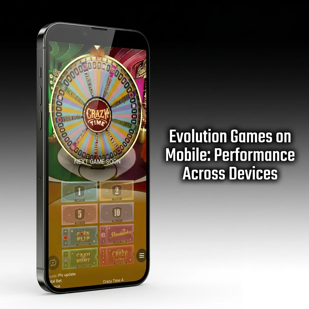 Evolution Games mobile performance on iOS and Android devices for Bangladeshi players using HTML5 live casino titles