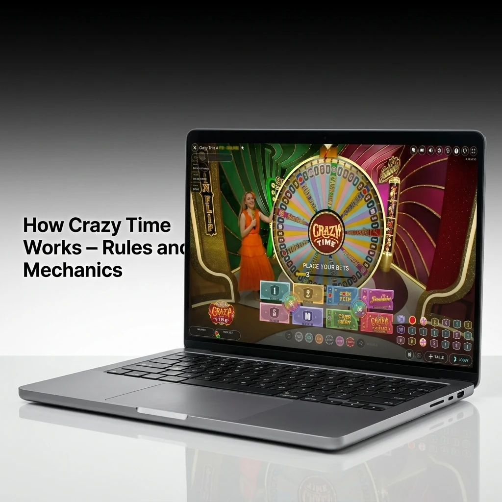 Crazy Time wheel with 54 segments showing numbered slots and bonus rounds like Coin Flip and Pachinko with up to 20000x multipliers