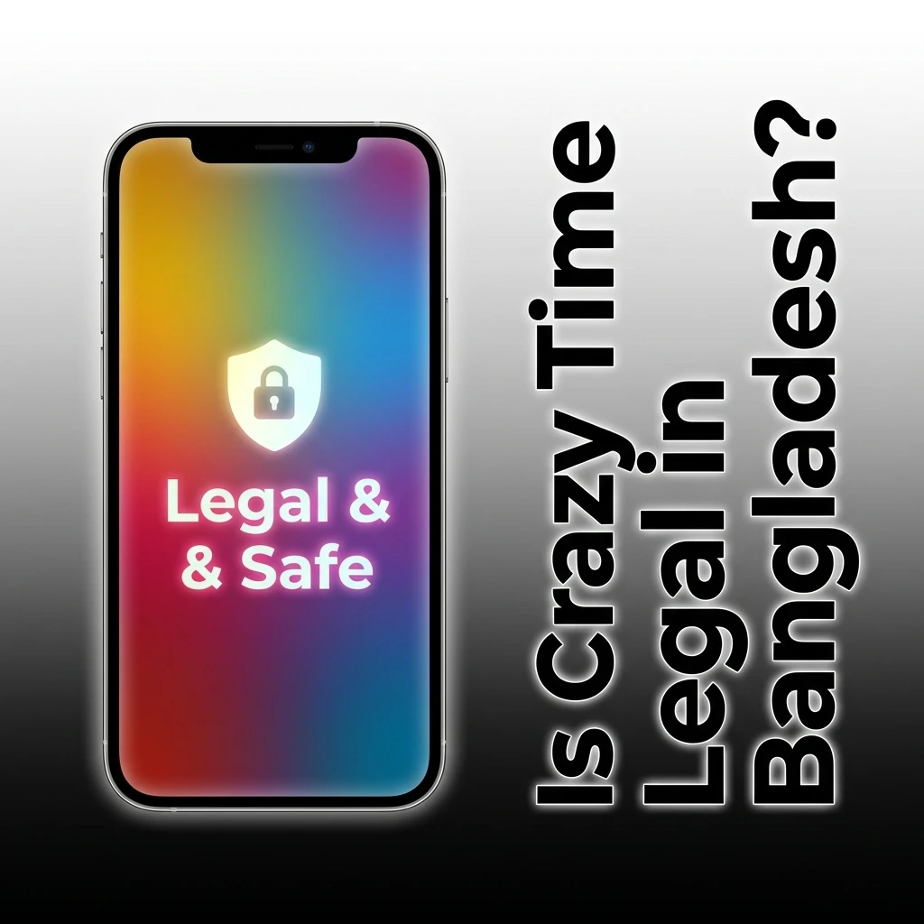 Crazy Time legal status in Bangladesh with licensed international online casino platforms offering SSL security and RNG certification