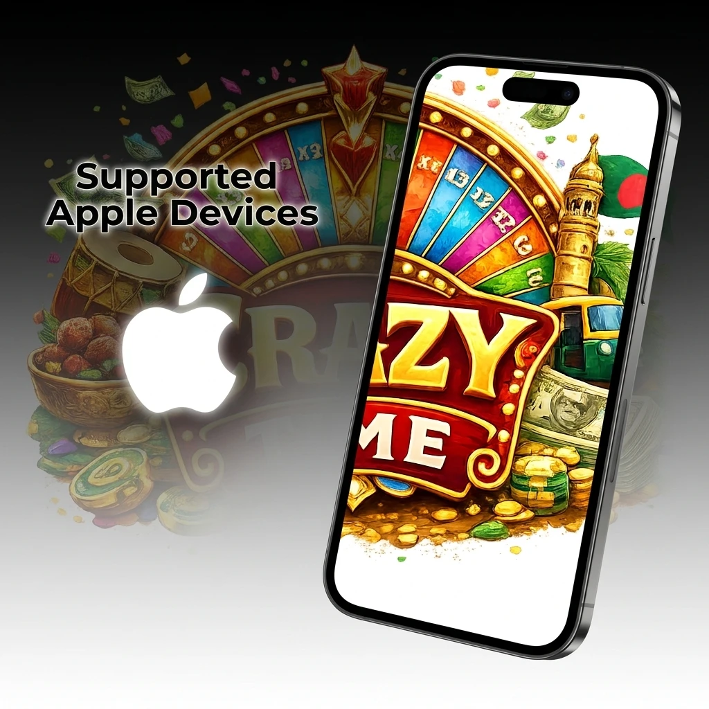 Apple devices supported by Baji Live PWA including iPhone 16 Pro, iPhone SE, iPad Pro, and iPad Mini running iOS 12 or later