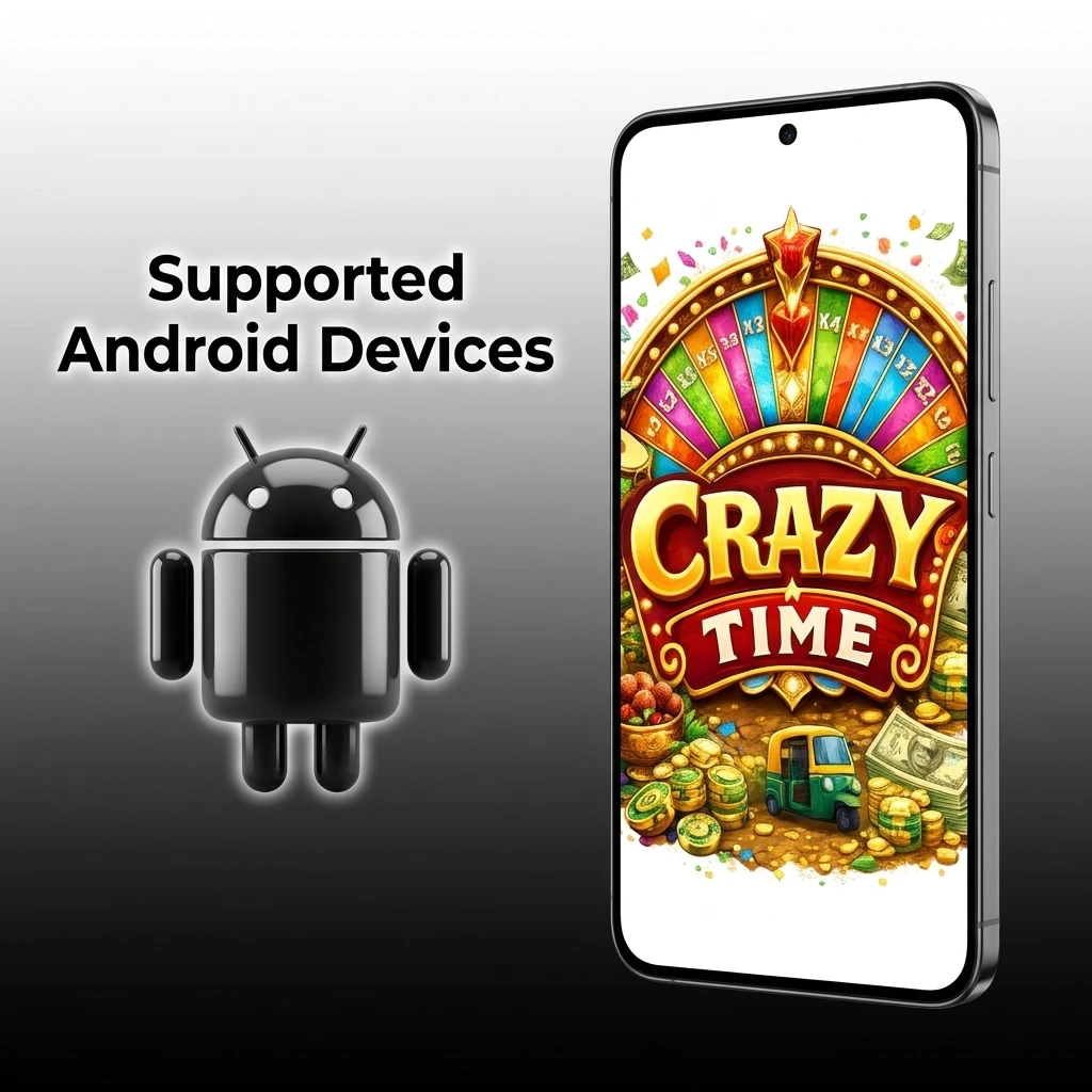 Android devices supported by Planbet Crazy Time app across budget, mid-range, and flagship Samsung, Xiaomi, Realme, and Oppo models