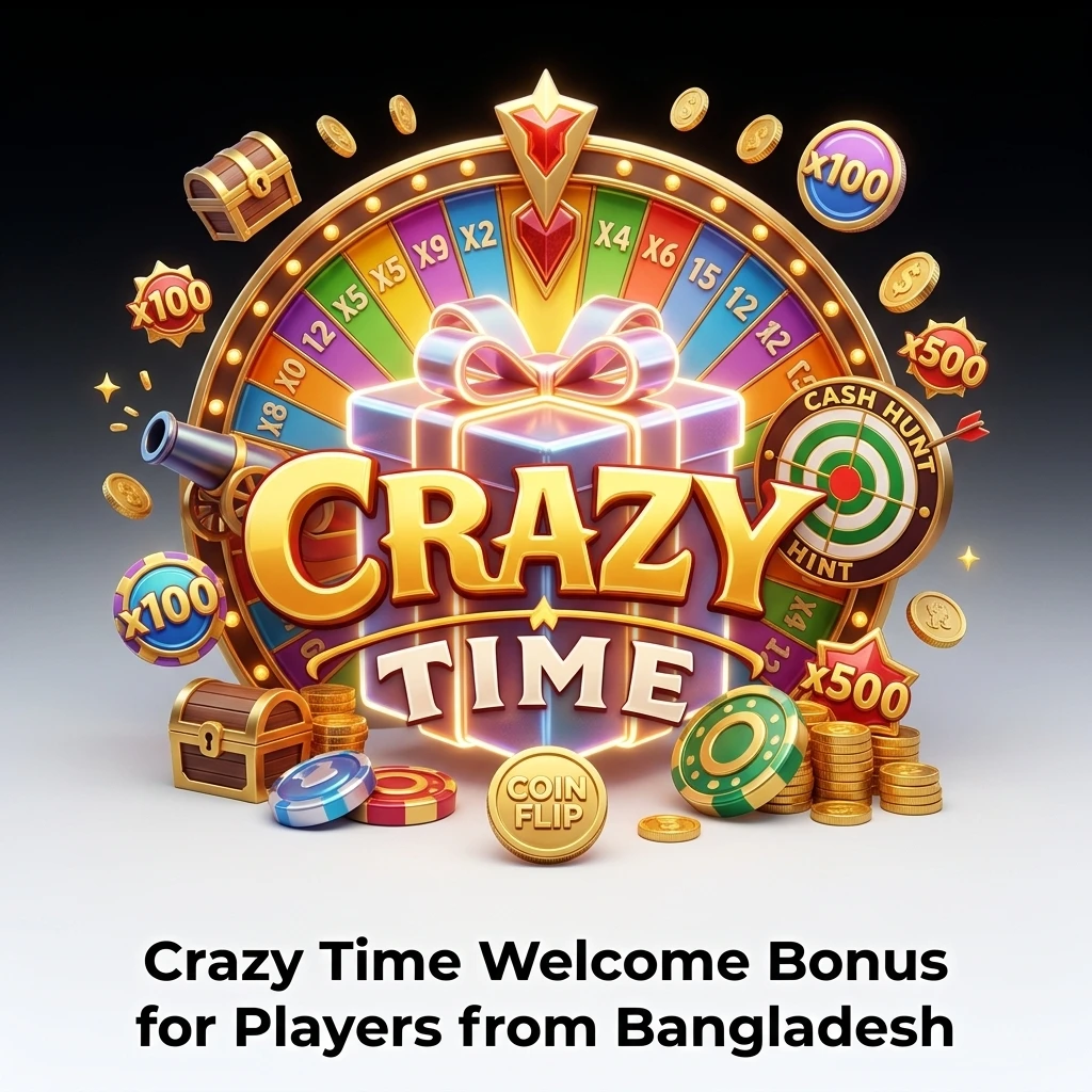 Six6s welcome bonus 66.66% first deposit offer for Bangladesh players on Crazy Time slots and fishing games from 500 BDT