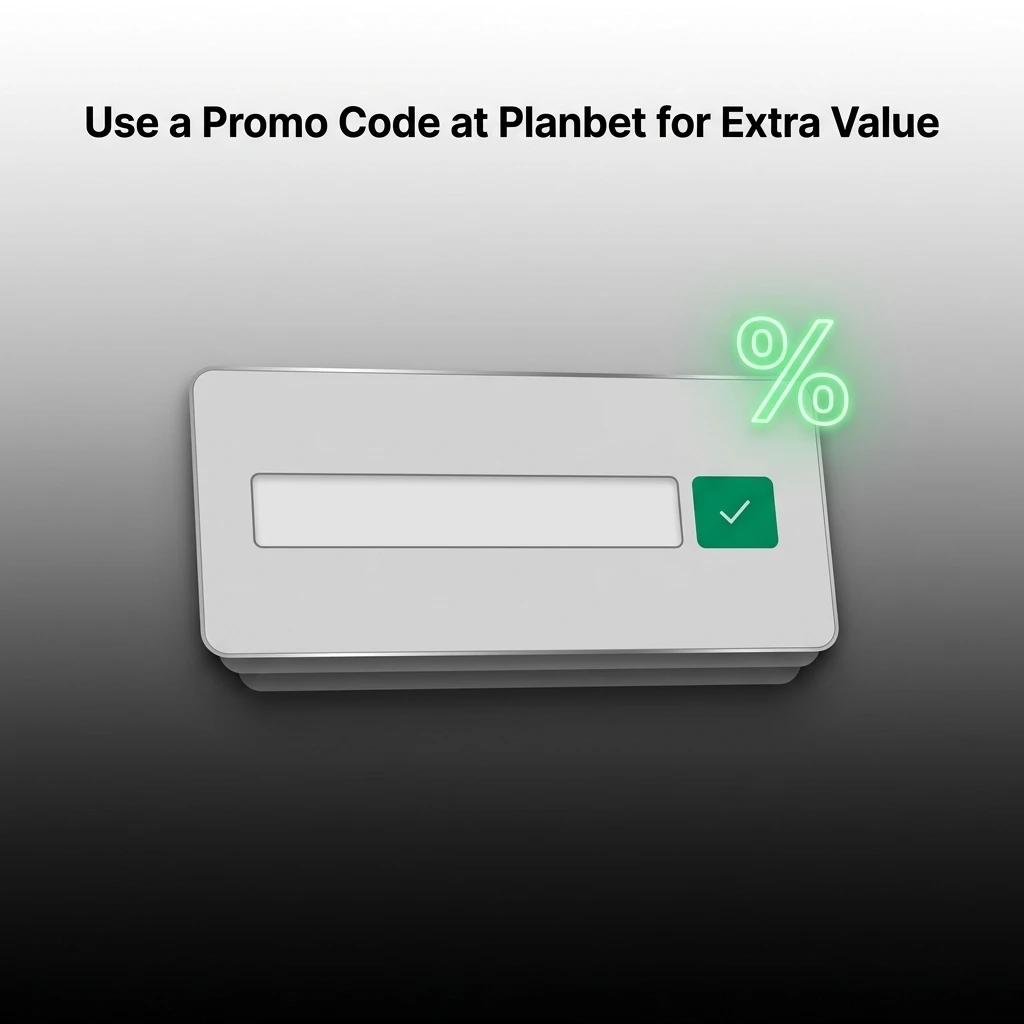 Planbet promo code PLANBD entry field during registration for extra bonus value on account profile promotions section