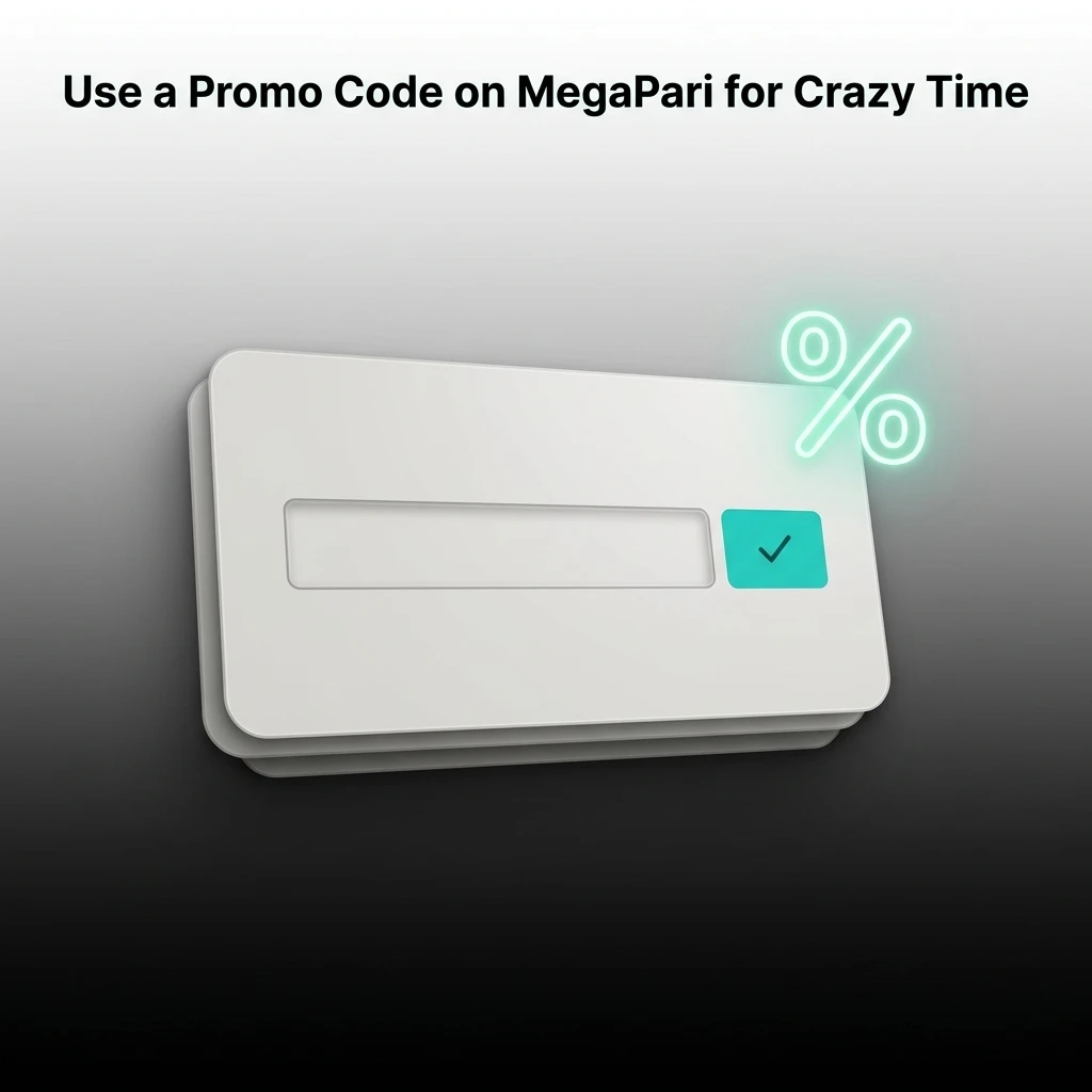 MegaPari promo code MPCRAZYTIME field during registration for Crazy Time first deposit bonus
